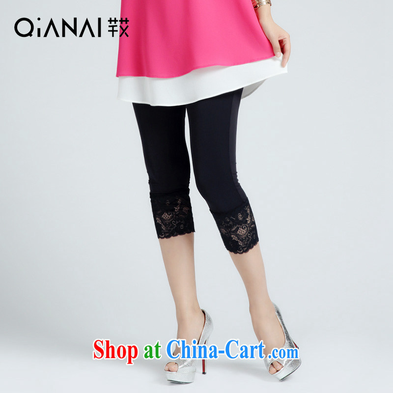 Constitution the XL female thick mm 2015 New Spring Summer lace edge in short about 100 to 7 sub-solid pants 1305 black 29, constitution, QIAN AI), shopping on the Internet