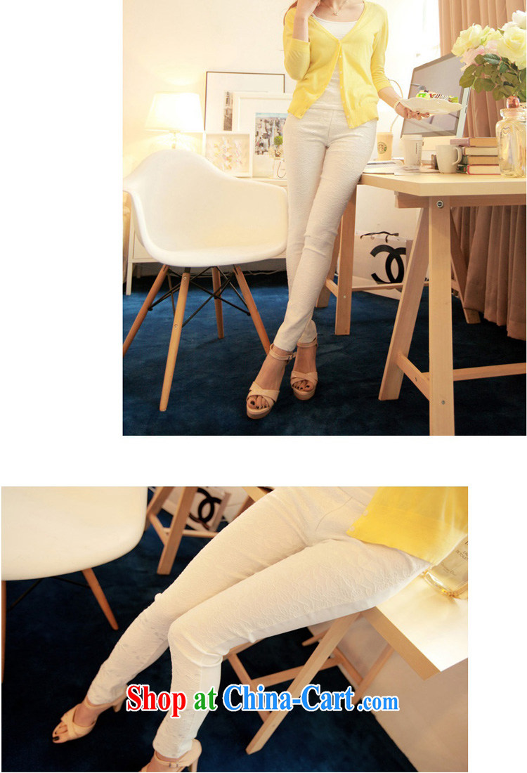 Ting, Autumn 2014 the new lace casual trousers large, thick MM thin stretch cultivating castor solid pants 6107 white XL pictures, price, brand platters! Elections are good character, the national distribution, so why buy now enjoy more preferential! Health