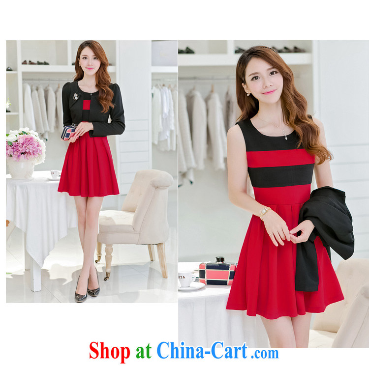 Day line and fall 2014 new stylish larger female decoration, graphics thin elegant small fragrant wind jacket dresses two piece set with chest flower red XXL pictures, price, brand platters! Elections are good character, the national distribution, so why buy now enjoy more preferential! Health