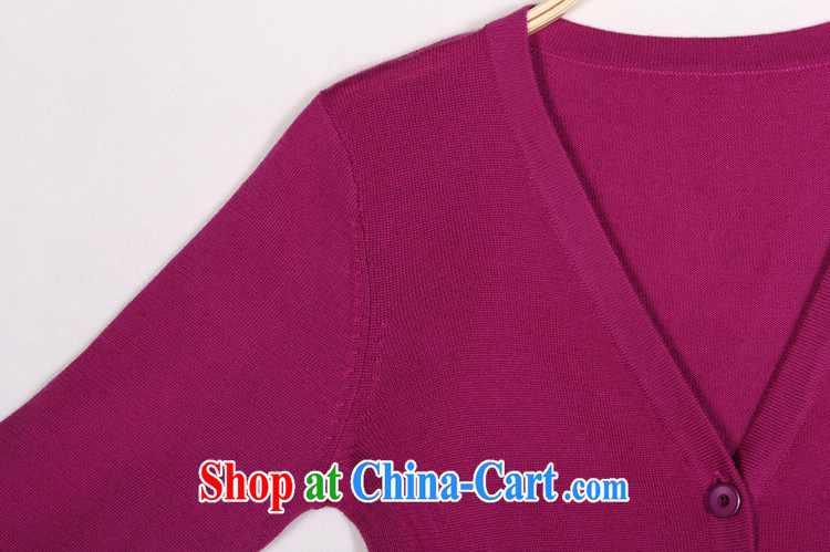The delivery package as soon as possible e-mail 2014 early autumn ladies' knitted sweaters and ventricular hypertrophy, high quality sweater, long V collar long-sleeved light jacket thick M magenta, light chest of data, pictures, price, brand platters! Elections are good character, the national distribution, so why buy now enjoy more preferential! Health