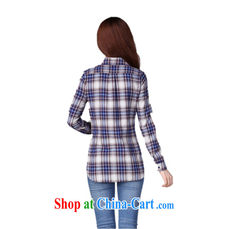 The delivery package as soon as possible e-mail autumn 2014 the new girls and ventricular hypertrophy, shirt classic tartan casual shirt jacket OL graphics thin long-sleeved cardigan thick T-shirt green 3 XL approximately 150 - 160 jack, constitution, Jacob (QIANYAZI), shopping on the Internet