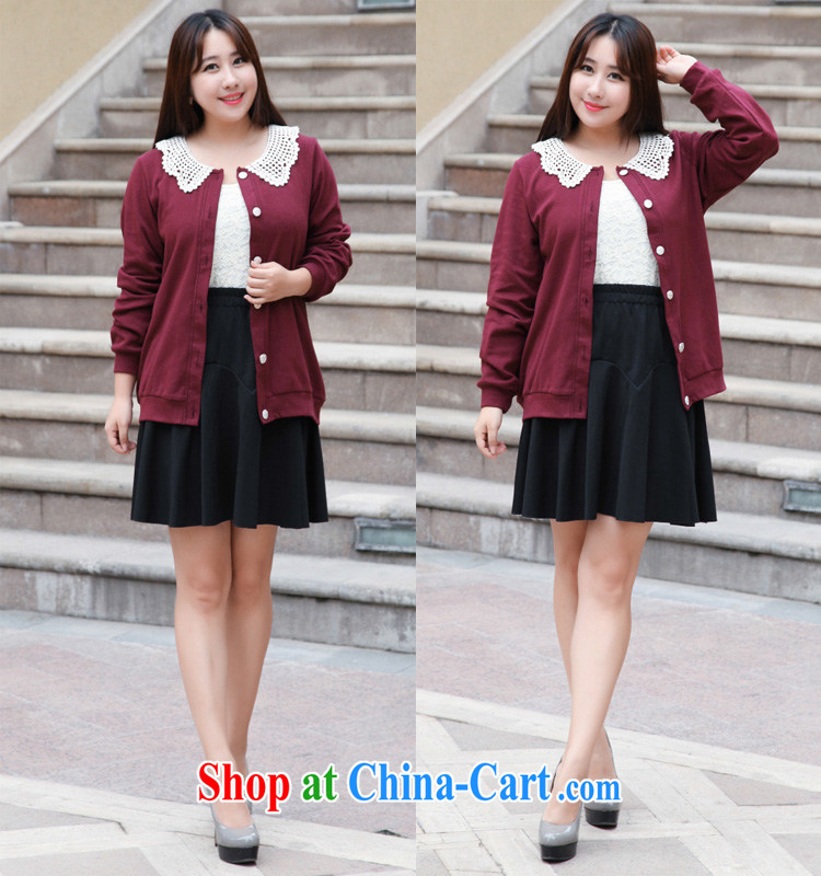 Hi Princess slave Korean thick sister larger female long-sleeved round flower collar women jacket beauty graphics thin cardigan shirt A 6789 dark green 4 XL/210 Jack left and right pictures, price, brand platters! Elections are good character, the national distribution, so why buy now enjoy more preferential! Health