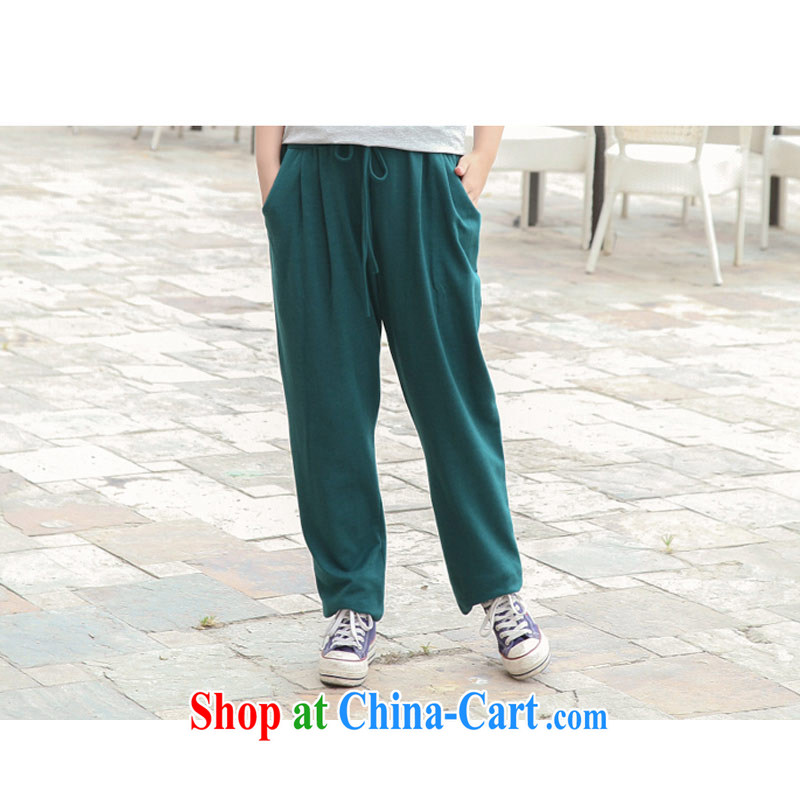 Thin (NOS) to increase, female pants leisure home service loose video thin stretch Elasticated waist trousers Bonfrere looked A 8281 dark 2XL/160 jack, thin (NOS), online shopping