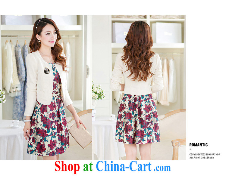 Day line and 2014 autumn fashion the Code women with elegant beauty graphics thin minimalist small suit jacket + stamp duty dress two-piece blue flower XXL pictures, price, brand platters! Elections are good character, the national distribution, so why buy now enjoy more preferential! Health