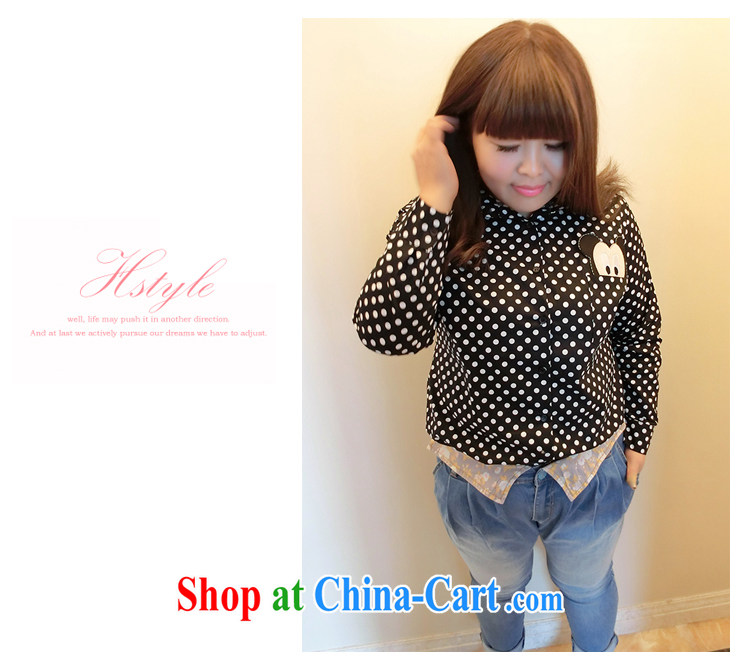 Yet the Addiction, female Korean autumn with new thick mm larger graphics thin personality card dot shirts 7002 real-time identify XXL pictures, price, brand platters! Elections are good character, the national distribution, so why buy now enjoy more preferential! Health