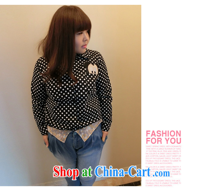Yet the Addiction, female Korean autumn with new thick mm larger graphics thin personality card dot shirts 7002 real-time identify XXL pictures, price, brand platters! Elections are good character, the national distribution, so why buy now enjoy more preferential! Health