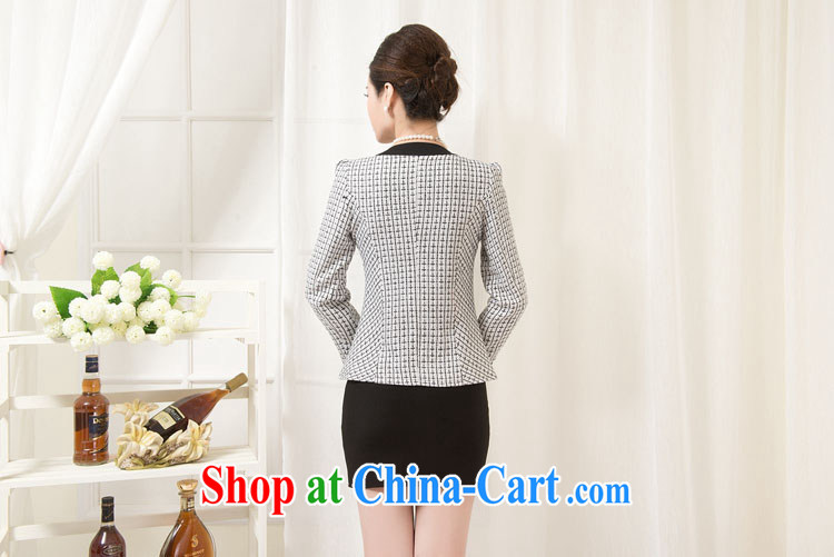 The line spend a lot code female spring new Korean version graphics thin thick mm round-collar beauty jacket General, Occupational loading small suits J 1112 - 1 white 5 XL pictures, price, brand platters! Elections are good character, the national distribution, so why buy now enjoy more preferential! Health