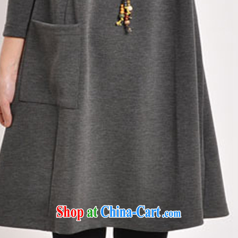 Alice Ho Miu Ling Nethersole maple autumn 2014 with stylish Garden in the wind long, the code t-shirt maternity dress women 653 #gray XL, maple syrup, and shopping on the Internet