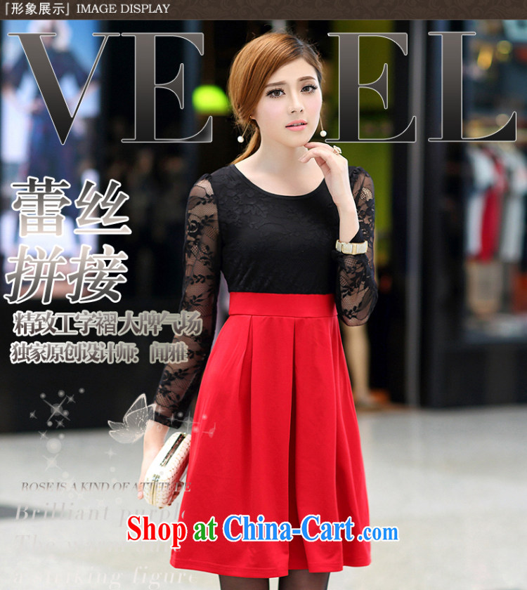 Staff of the fertilizer XL women mm thick 2014 autumn the new Korean fashion beauty video gaunt waist lace long-sleeved dresses S 2673 photo color 4 XL 180 Jack left and right pictures, price, brand platters! Elections are good character, the national distribution, so why buy now enjoy more preferential! Health