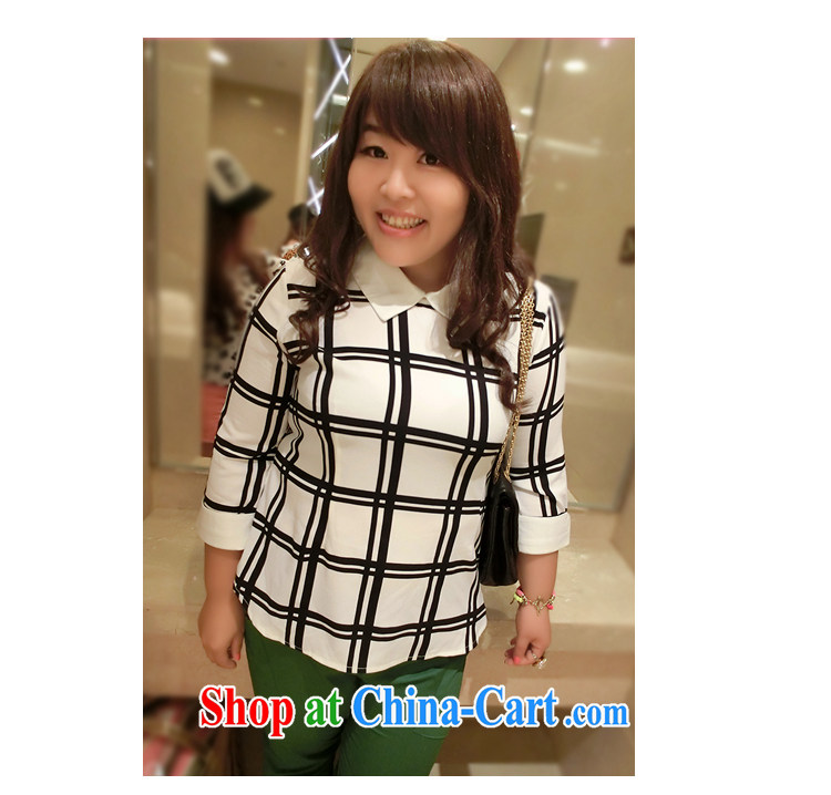 There are drug addicts 2013 the Code women mm thick load fall Korean video thin black-and-white, loose the code female shirt 763 white XXL pictures, price, brand platters! Elections are good character, the national distribution, so why buy now enjoy more preferential! Health