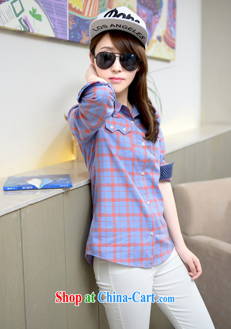 Yi Xuan, and autumn 2014 the new tartan shirt Korean version in long-sleeved long cultivating pure cotton shirts women 8099 m White XXL pictures, price, brand platters! Elections are good character, the national distribution, so why buy now enjoy more preferential! Health