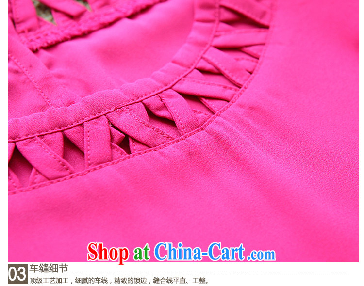 The fat XL women 2014 mm thick summer Korean version of the new graphics thin round-collar Openwork short-sleeved snow woven shirts T-shirt of red XXXXL pictures, price, brand platters! Elections are good character, the national distribution, so why buy now enjoy more preferential! Health