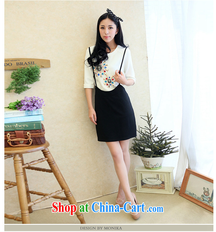 The fat XL women 2014 mm thick Autumn with Korean version of the new graphics thin 100 ground strap with short skirts cultivating body skirt black XL pictures, price, brand platters! Elections are good character, the national distribution, so why buy now enjoy more preferential! Health