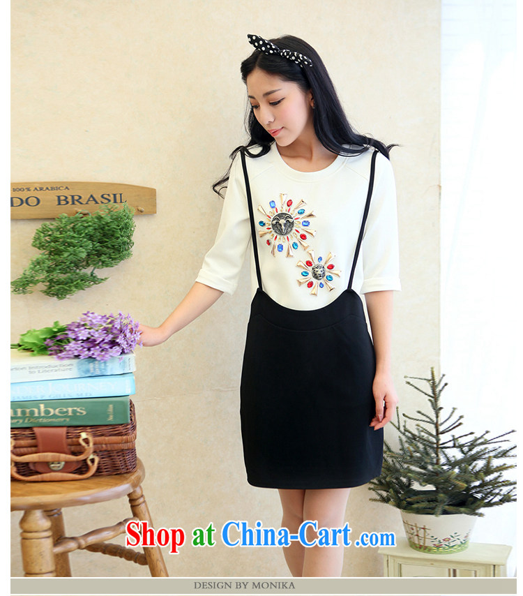 The fat XL women 2014 mm thick Autumn with Korean version of the new graphics thin 100 ground strap with short skirts cultivating body skirt black XL pictures, price, brand platters! Elections are good character, the national distribution, so why buy now enjoy more preferential! Health