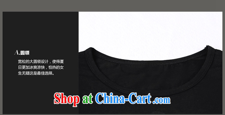 Staff of the Code's summer new, thick sister Korean fashion stamp short sleeve loose T shirts cotton S 1649 black XXL pictures, price, brand platters! Elections are good character, the national distribution, so why buy now enjoy more preferential! Health