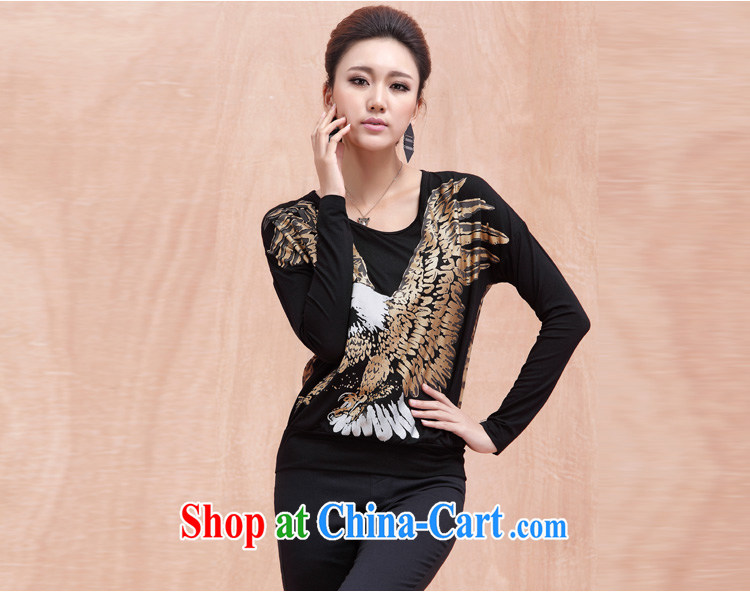 The Mak larger women fall 2014 with new thick mm stylish beauty graphics thin Leopard T shirts girls long-sleeved 13,003 black 2 XL pictures, price, brand platters! Elections are good character, the national distribution, so why buy now enjoy more preferential! Health
