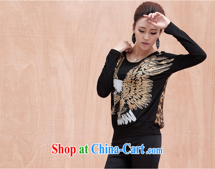 The Mak larger women fall 2014 with new thick mm stylish beauty graphics thin Leopard T shirts girls long-sleeved 13,003 black 2 XL pictures, price, brand platters! Elections are good character, the national distribution, so why buy now enjoy more preferential! Health