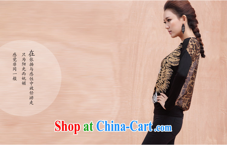 The Mak larger women fall 2014 with new thick mm stylish beauty graphics thin Leopard T shirts girls long-sleeved 13,003 black 2 XL pictures, price, brand platters! Elections are good character, the national distribution, so why buy now enjoy more preferential! Health