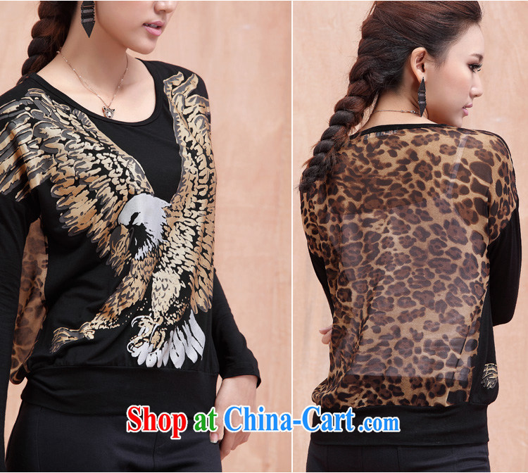 The Mak larger women fall 2014 with new thick mm stylish beauty graphics thin Leopard T shirts girls long-sleeved 13,003 black 2 XL pictures, price, brand platters! Elections are good character, the national distribution, so why buy now enjoy more preferential! Health