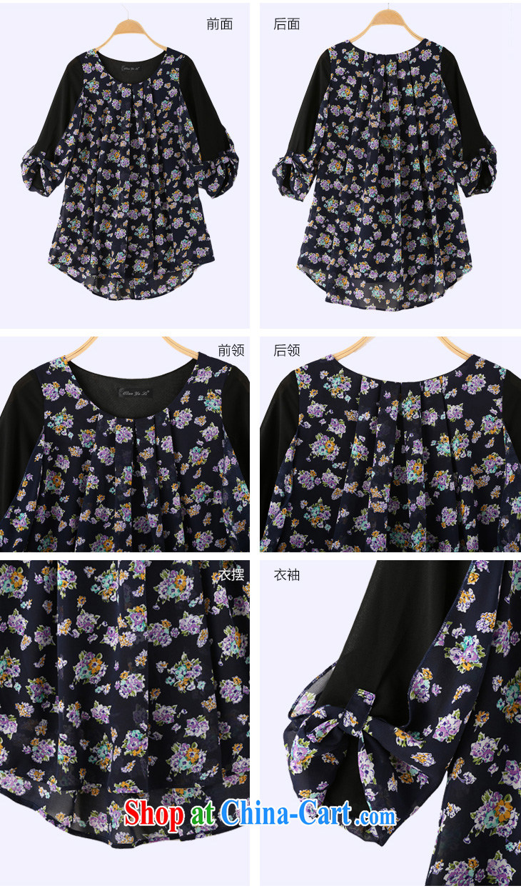 Constitution Yi XL blouses 2015 new spring and summer cuff in stamp duty retro elegant snow woven shirts thick mm style lady loose irregular small shirt blue XL 120 - 135 Jack pictures, price, brand platters! Elections are good character, the national distribution, so why buy now enjoy more preferential! Health