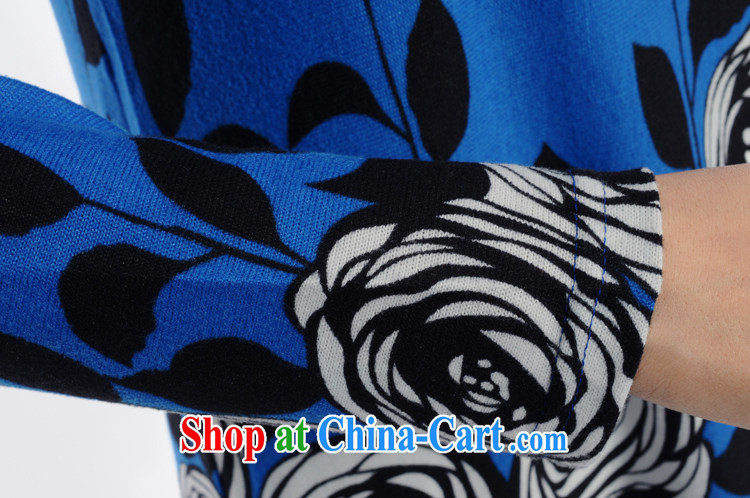sea routes take new round-collar embossed roses large code shirt is not under the rules are loose the code ladies shirt and indeed intensify shirt, solid through 4055 - 3 royal blue 3 XL pictures, price, brand platters! Elections are good character, the national distribution, so why buy now enjoy more preferential! Health
