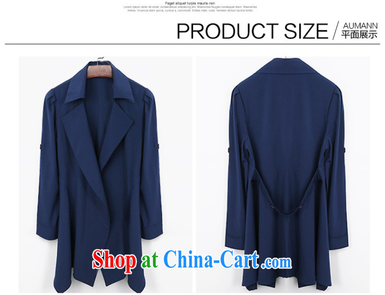 Morning would be 2015 spring new Korea and indeed increase, female fat MM ground 100 aura lapel graphics thin, long, wind jacket cultivating the T-shirt, blue 5 XL (175 - 190 ) jack pictures, price, brand platters! Elections are good character, the national distribution, so why buy now enjoy more preferential! Health