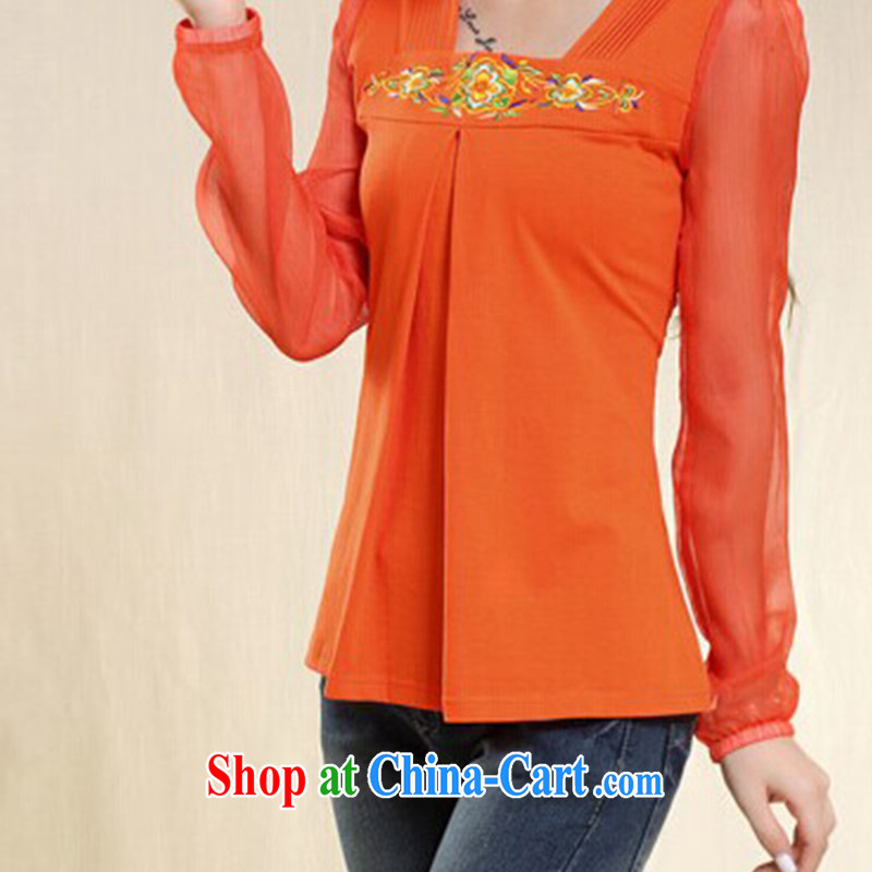 Cheuk-yan Chi-chi (zhuoziqi) autumn and winter decorated women in snow-woven long-sleeved female solid T-shirt-t-shirts female black XXL, Cheuk-yan Chi-chi (zhuoziqi), online shopping