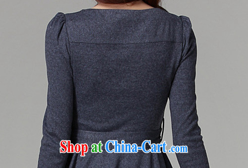 The LAN-XL fat girls with solid-colored long-sleeved ladies casual dress OL thick sister 2015 spring new Korean video thin commuter-skirt gray large XL 3 165 - 185 Jack pictures, price, brand platters! Elections are good character, the national distribution, so why buy now enjoy more preferential! Health