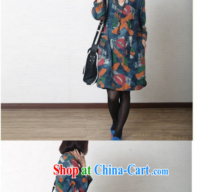 Onpress International Rain underglaze early spring 2015 new arts, cotton the female loose the code female stamp cowboy dress G 873 picture color L pictures, price, brand platters! Elections are good character, the national distribution, so why buy now enjoy more preferential! Health