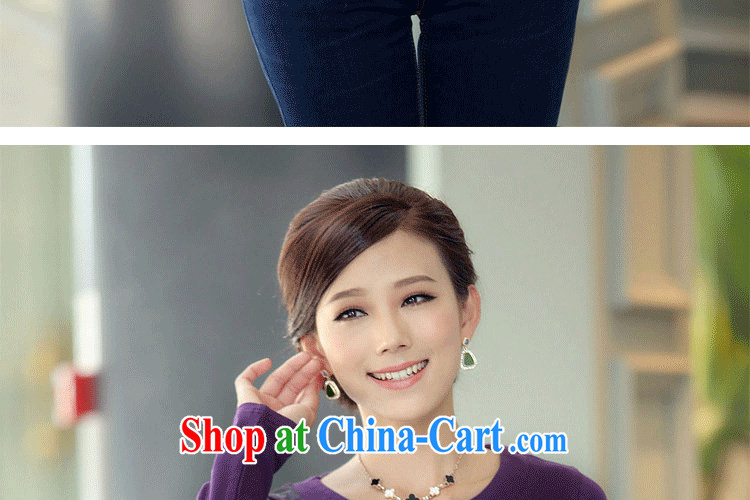 DEEWAHUA 2015 new t-shirt middle-aged female spring, older mothers with loose the code long-sleeved T-shirt 9030 blue XXXXL pictures, price, brand platters! Elections are good character, the national distribution, so why buy now enjoy more preferential! Health