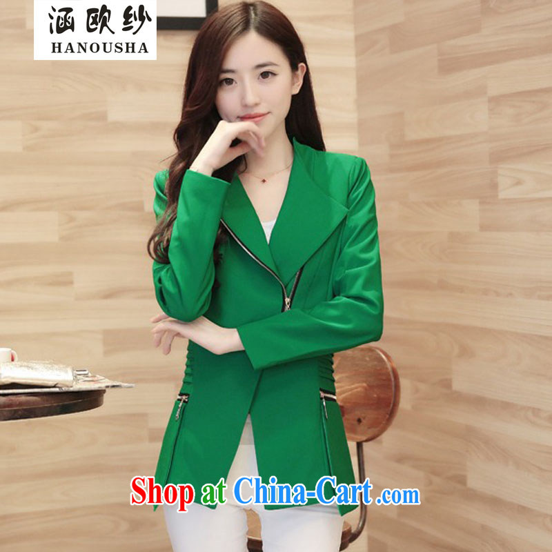 covered by the autumn 2014 the new ol' stylish small suits women cultivating long-sleeved Leisure Suit Spring and Autumn and thin coat girls of spring and autumn red XXXL, covering the yarn (Hanousha), online shopping