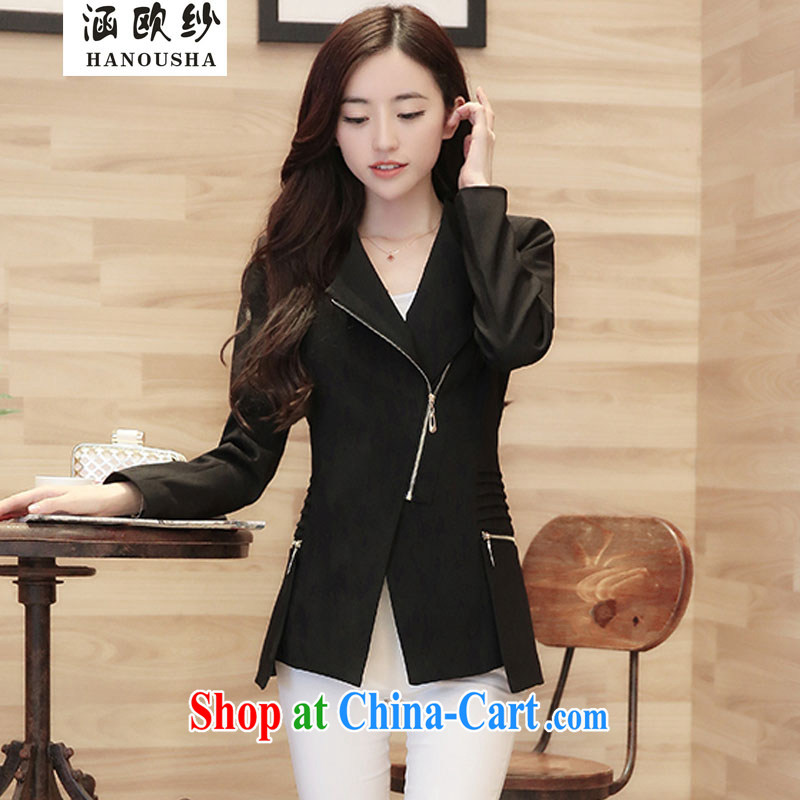 covered by the autumn 2014 the new ol' stylish small suits women cultivating long-sleeved Leisure Suit Spring and Autumn and thin coat girls of spring and autumn red XXXL, covering the yarn (Hanousha), online shopping