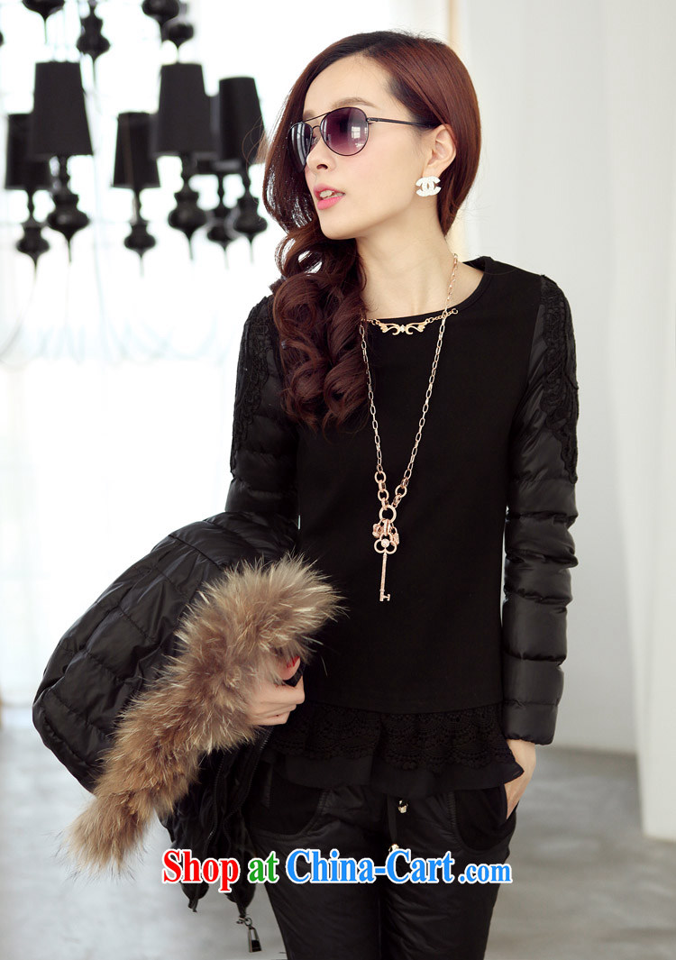 To terrace 2014 winter clothing Korean female, long, cultivating cotton quilted coat serving thick parka brigades