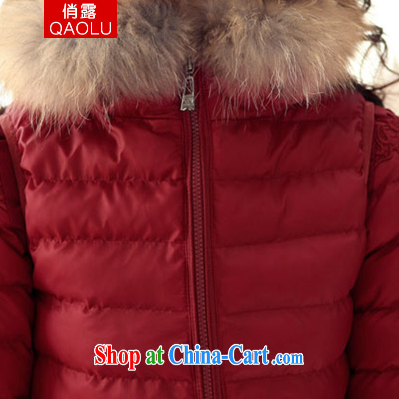 To terrace 2014 winter clothing Korean girls in long, cultivating cotton quilted coat serving thick parka brigades
