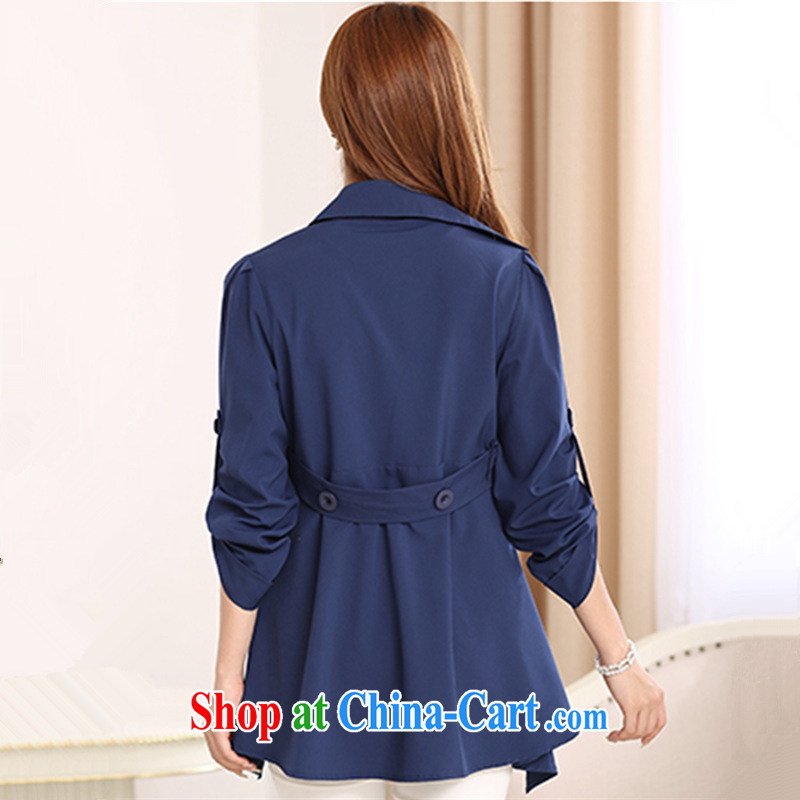 too wide ballet Tsai (YOCINRE) the code female autumn new, long, snow beauty woven English wind loose video thin cardigan jacket 11,122 royal blue 5 XL recommendations 175 - 190 jack, too had wafted buds (YOCINRE), online shopping