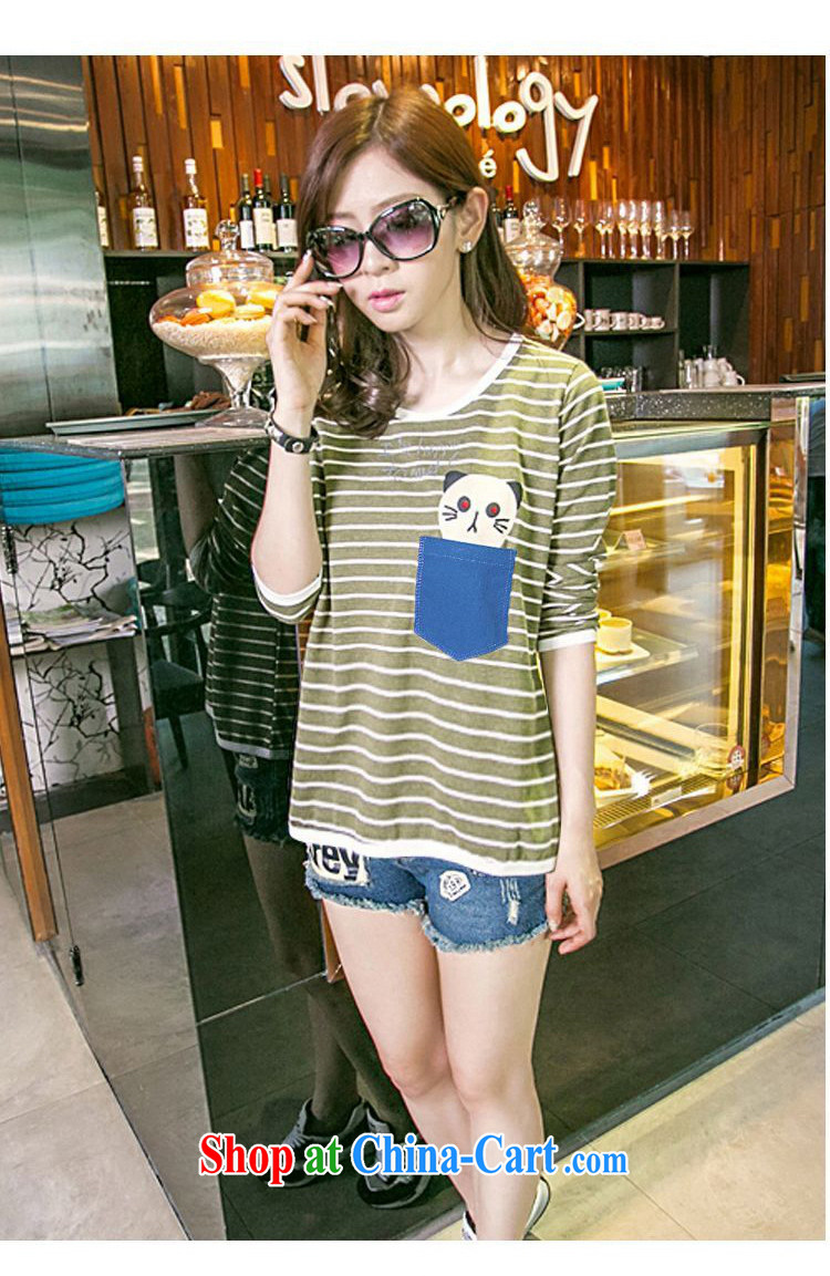 It's Korean version 2015 new sweater new stamp streaks loose video thin long-sleeved shirt T larger female P 2 - 861 blue XXXL recommended Jack 155 to 165 pictures, price, brand platters! Elections are good character, the national distribution, so why buy now enjoy more preferential! Health