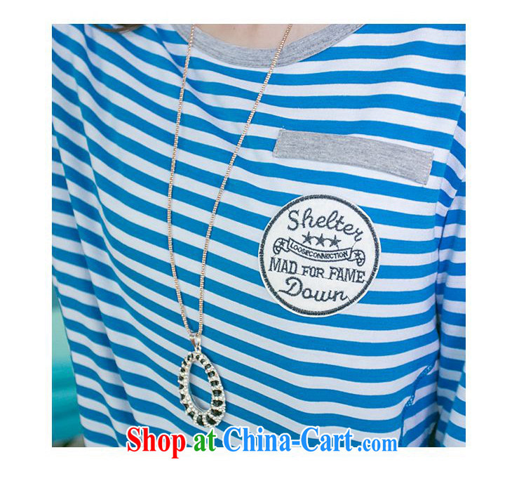 To achieve M 2015 spring loose long-sleeved T-shirt, long, large streaks, blouses small T-shirt solid T-shirt P 2 - 862 blue XXL pictures, price, brand platters! Elections are good character, the national distribution, so why buy now enjoy more preferential! Health