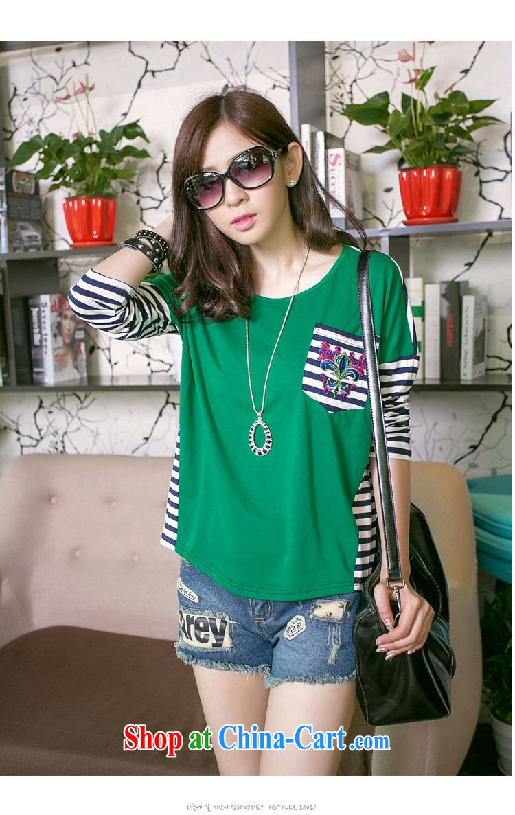 To achieve M 2015 new relaxed round-collar long-sleeved cotton short-sleeved shirt T girl loose larger blouses P 2 - 867 XXXL pictures, price, brand platters! Elections are good character, the national distribution, so why buy now enjoy more preferential! Health