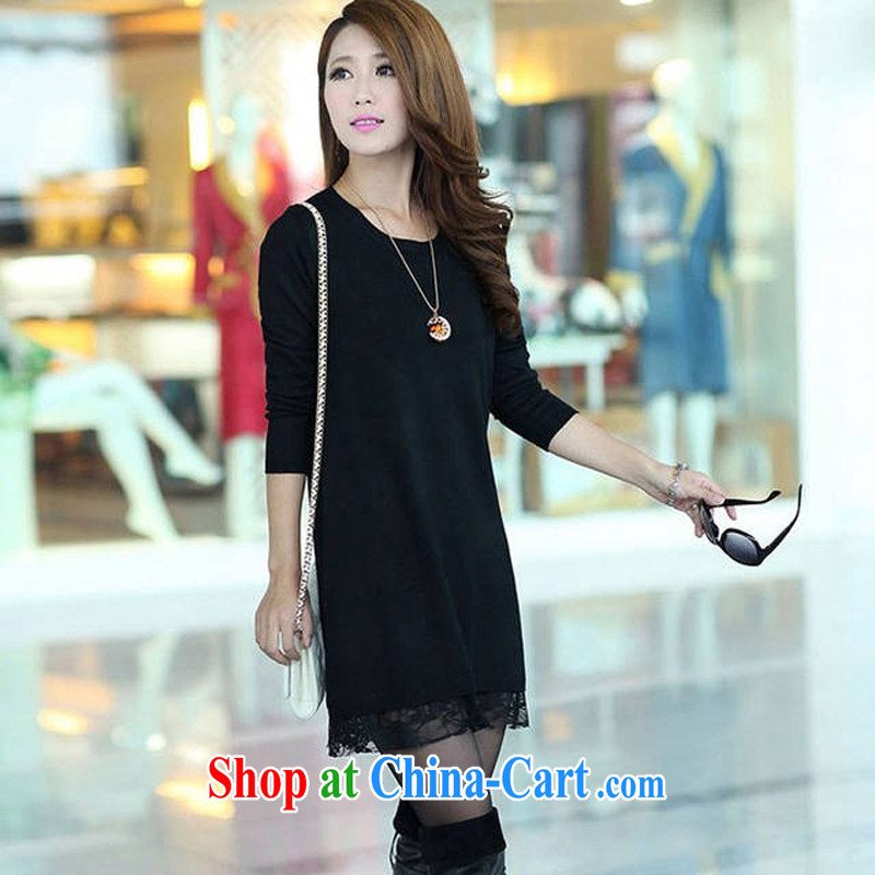 Yi Xuan, and autumn 2014 the new Korean beauty, cashmere sweaters sweaters skirts, long, high-quality wool solid shirt 719 black XXL, Yee Xuan, bar, shopping on the Internet