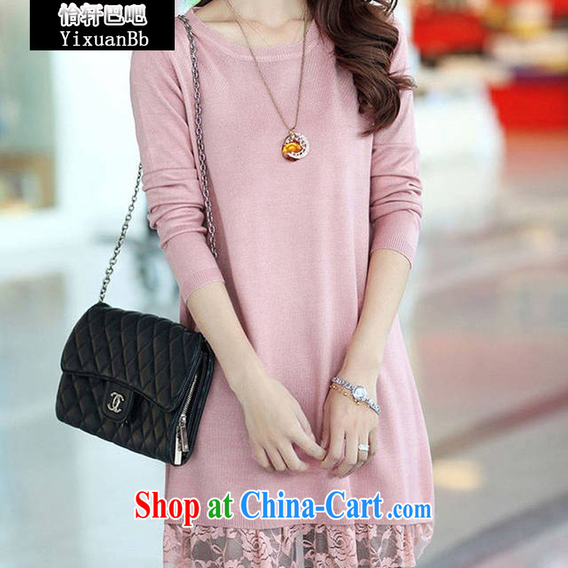 Yi Xuan, and autumn 2014 the new Korean beauty, cashmere sweaters sweaters skirts, long, high-quality wool solid shirt 719 black XXL, Yee Xuan, bar, shopping on the Internet