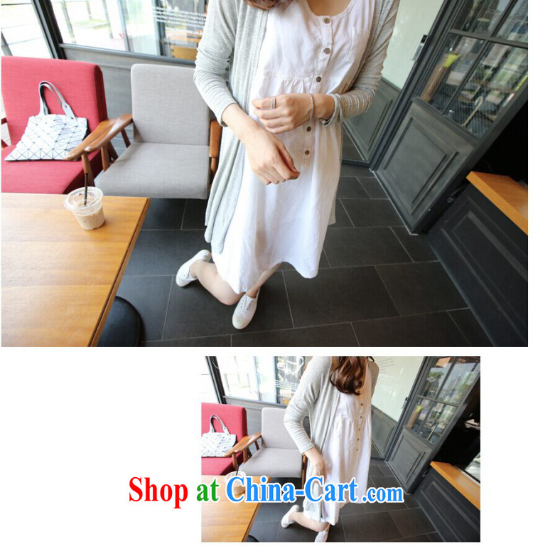 Solid color consistent list summer 2015 new Korean relaxed thick mm larger female loose sleeveless cotton the dresses girls summer white XL pictures, price, brand platters! Elections are good character, the national distribution, so why buy now enjoy more preferential! Health