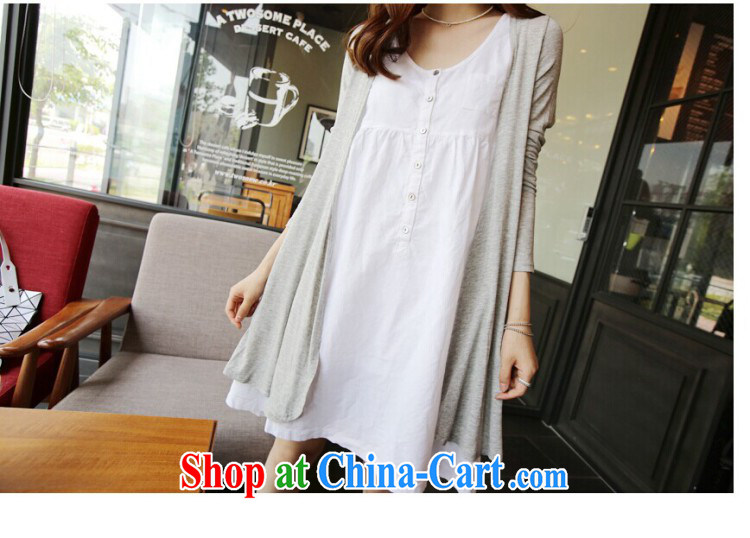 Solid color consistent list summer 2015 new Korean relaxed thick mm larger female loose sleeveless cotton the dresses girls summer white XL pictures, price, brand platters! Elections are good character, the national distribution, so why buy now enjoy more preferential! Health
