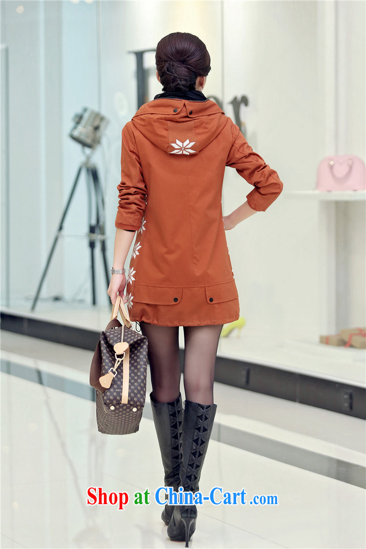 To Yi Sha 2015 spring new, long, loose the code thick MM cap wind jacket QYBL 629 wine red 3 XL pictures, price, brand platters! Elections are good character, the national distribution, so why buy now enjoy more preferential! Health