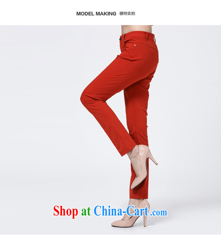 Water with the Code autumn and winter new graphics thin trousers 2014 Korean female thick mm leisure pants S QW 14 3476 Red Orange 3 XL pictures, price, brand platters! Elections are good character, the national distribution, so why buy now enjoy more preferential! Health