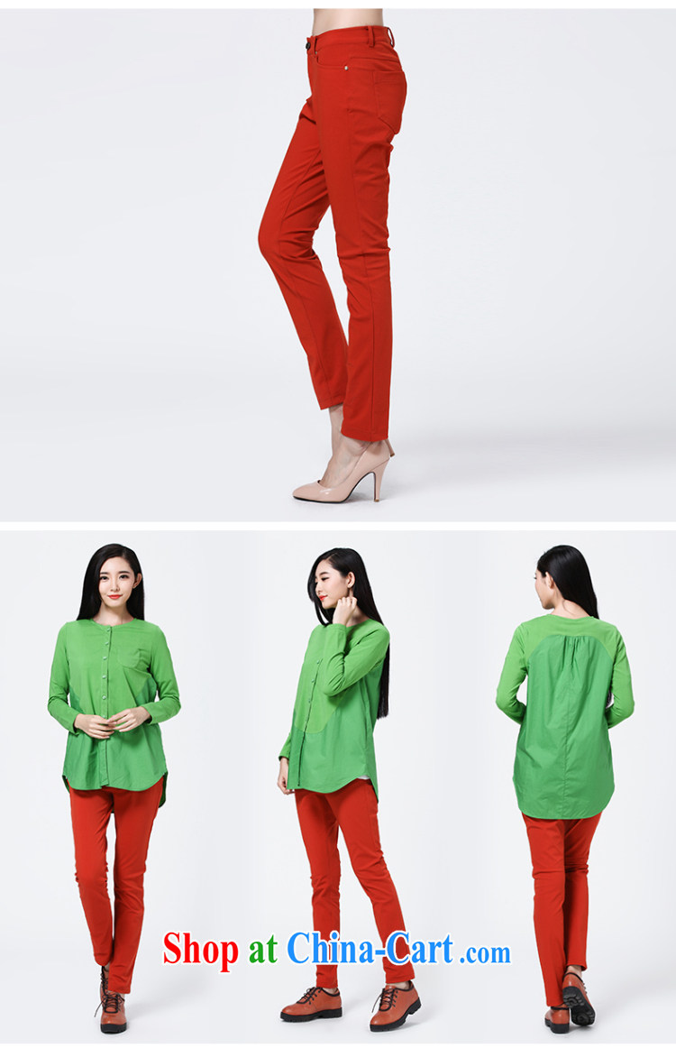 Water with the Code autumn and winter new graphics thin trousers 2014 Korean female thick mm leisure pants S QW 14 3476 Red Orange 3 XL pictures, price, brand platters! Elections are good character, the national distribution, so why buy now enjoy more preferential! Health