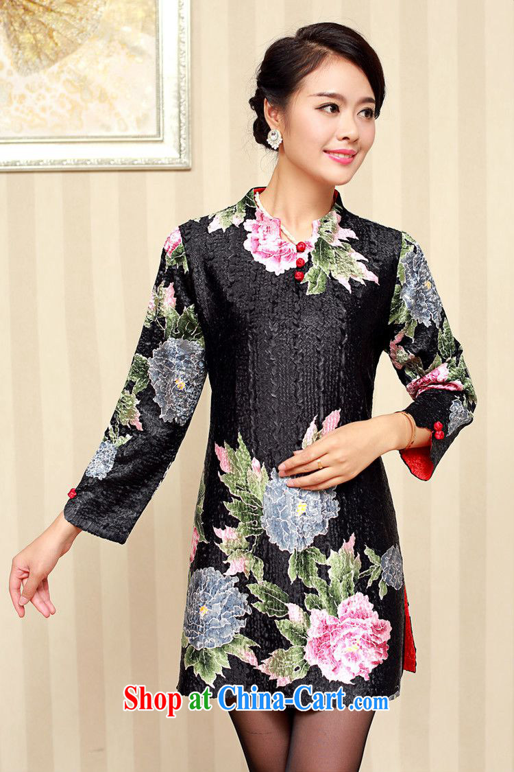 Forest narcissus fall 2015 the New, Old and elegant flowers, long Long-Sleeve further skirt-mom with dresses XYY - 8329 blue XXXXL pictures, price, brand platters! Elections are good character, the national distribution, so why buy now enjoy more preferential! Health
