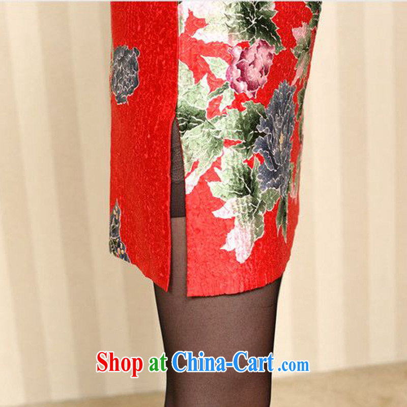 Forest narcissus fall 2015 the New, Old and elegant flowers, long Long-Sleeve further skirt-mom with dresses XYY - 8329 blue XXXXL, forest narcissus (SenLinShuiXian), shopping on the Internet