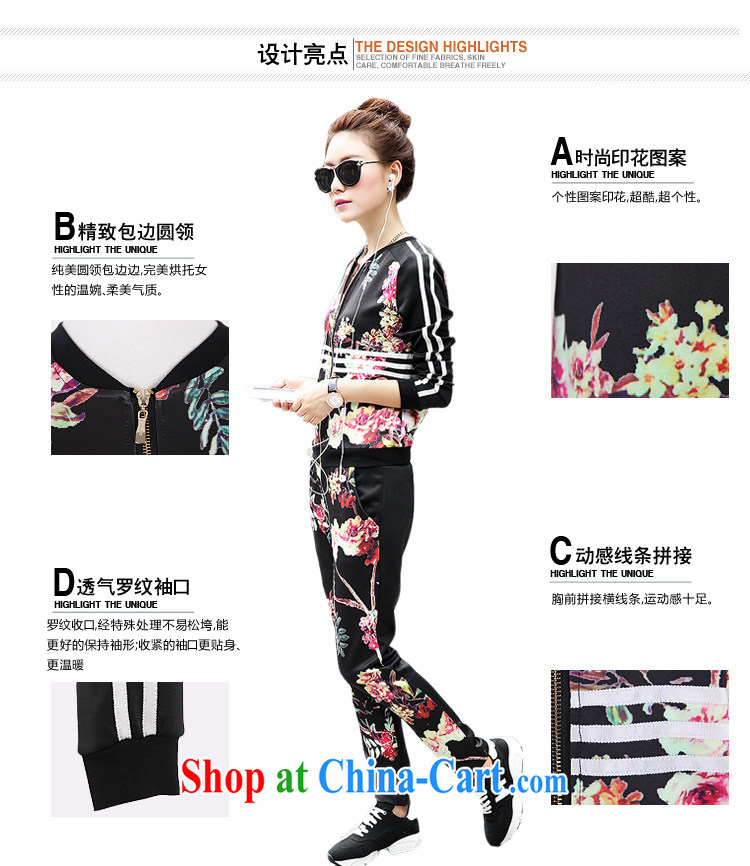 Ms Audrey EU's clothing and 2015 New Spring Kit female Ethnic Wind rich Peony stamp sport and leisure package girls long-sleeved sweater two-piece fitness clothing stamp M pictures, price, brand platters! Elections are good character, the national distribution, so why buy now enjoy more preferential! Health