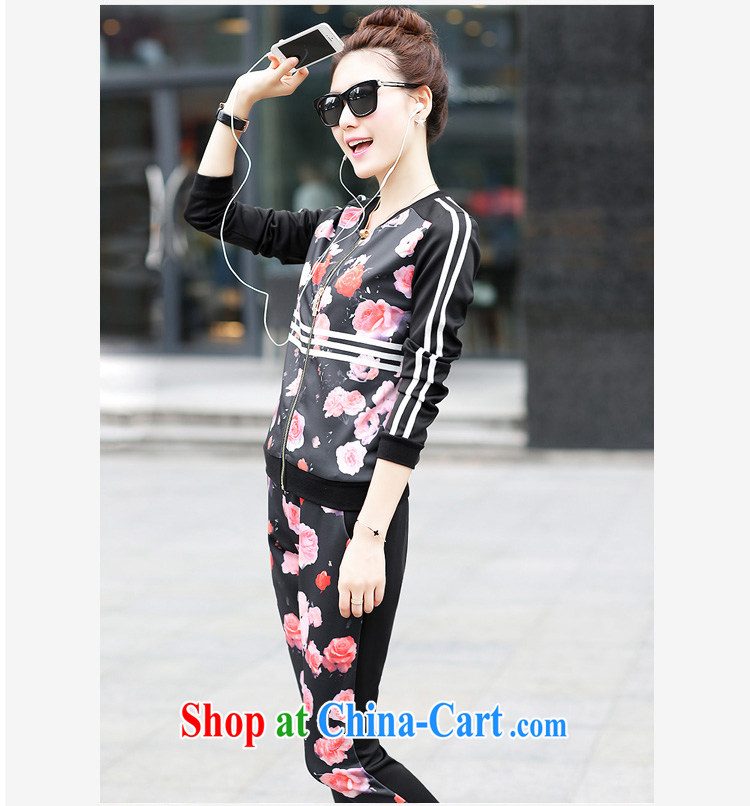 Ms Audrey EU's clothing and 2015 New Spring Kit female Ethnic Wind rich Peony stamp sport and leisure package girls long-sleeved sweater two-piece fitness clothing stamp M pictures, price, brand platters! Elections are good character, the national distribution, so why buy now enjoy more preferential! Health
