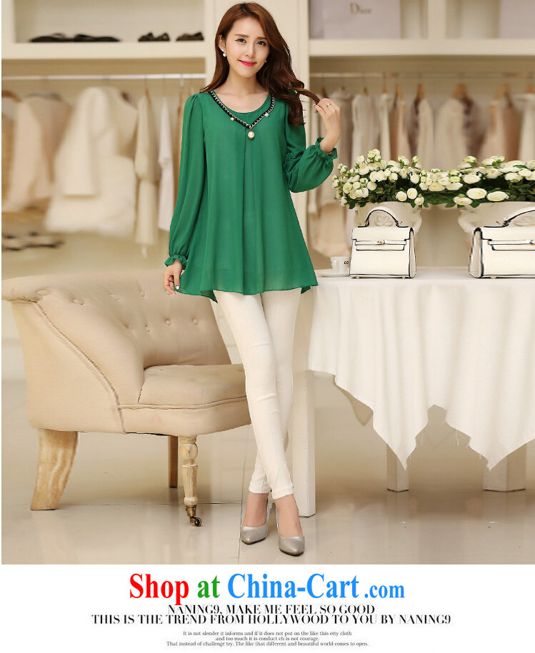 Dora, honey child 2015 spring new thick MM pregnant women with large, cultivating graphics thin long-sleeved style snow woven shirts T-shirt 4515011 green XXXXL pictures, price, brand platters! Elections are good character, the national distribution, so why buy now enjoy more preferential! Health